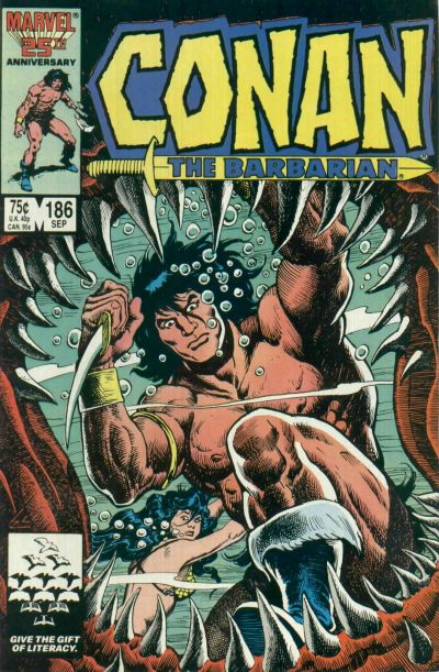 Conan the Barbarian 1970 #186 Direct ed. - 4.0 - $2.50
