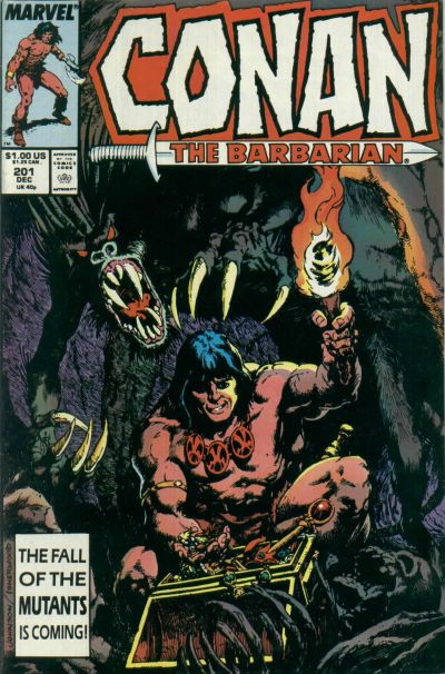 Conan the Barbarian 1970 #201 Direct ed. - 2.5 - $1.75