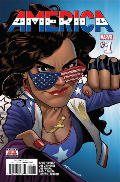 America 2017 #1 Joe Quinones Cover - back issue - $4.25