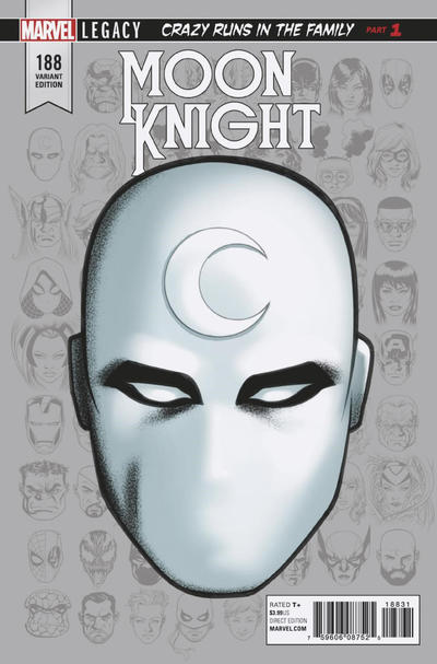 Moon Knight 2016 #188 Mike McKone Legacy Headshot Cover - 8.5 - $9.00