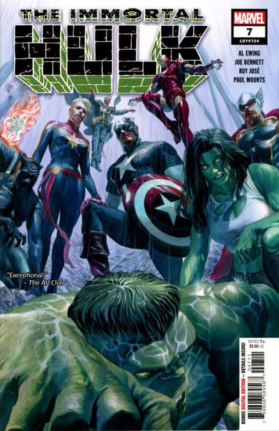 Immortal Hulk 2018 #7 Alex Ross - 7.5 - $17.00