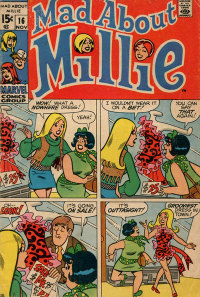 Mad About Millie 1969 #16 - 6.0 - $12.00