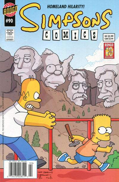 Simpsons Comics 1993 #90 Newsstand ed. - back issue - $9.00