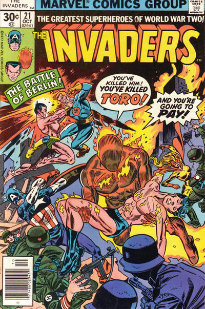 The Invaders 1975 #21 30¢ - back issue - $4.25