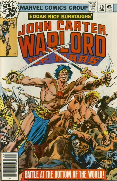 John Carter Warlord of Mars 1977 #20 - 7.0 - $8.00