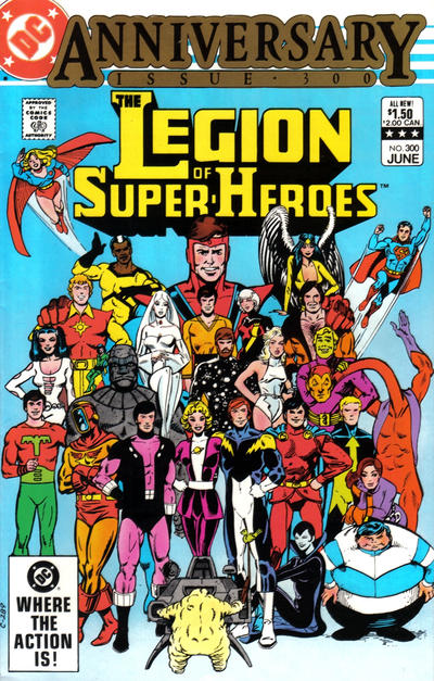 The Legion of Super-Heroes 1980 #300 Direct ed. - back issue - $2.75