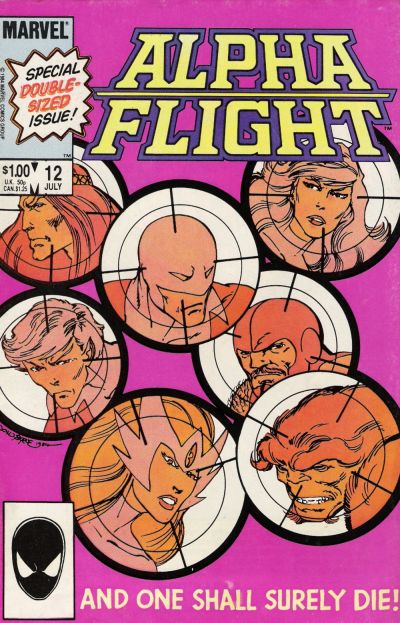 Alpha Flight 1983 #12 Direct ed. - back issue - $2.75