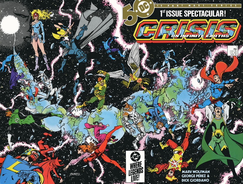 Crisis on Infinite Earths 1985 #1 Direct ed. - 7.5 - $15.00
