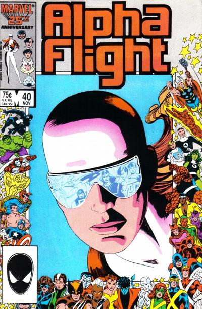 Alpha Flight 1983 #40 Direct ed. - back issue - $3.75