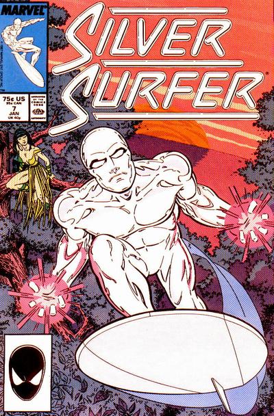 Silver Surfer 1987 #7 Direct ed. - back issue - $5.00