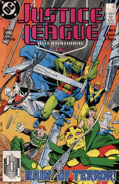 Justice League International 1987 #14 Direct ed. - back issue - $3.25
