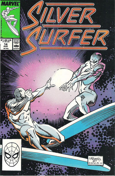 Silver Surfer 1987 #14 Direct ed. - back issue - $5.00