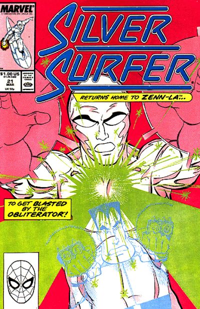 Silver Surfer 1987 #21 Direct ed. - back issue - $4.75