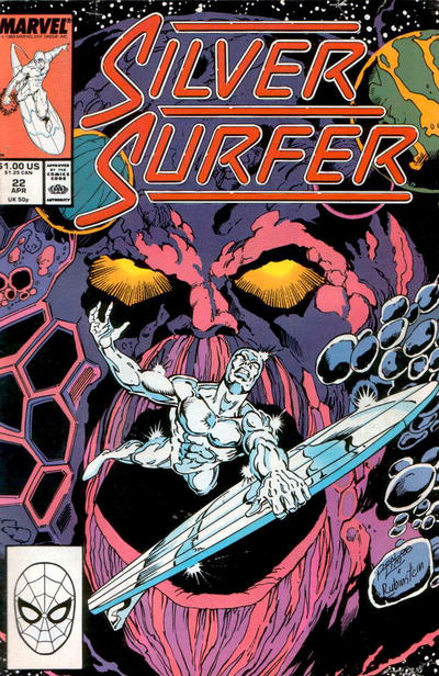 Silver Surfer 1987 #22 Direct ed. - back issue - $4.00