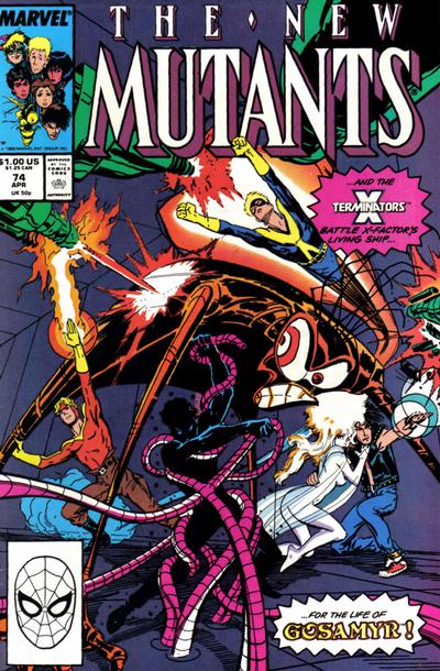 The New Mutants 1983 #74 Direct ed. - back issue - $4.75