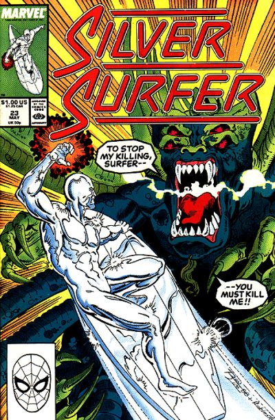 Silver Surfer 1987 #23 Direct ed. - back issue - $5.00