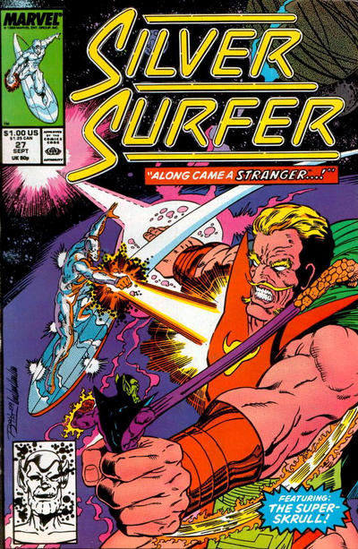 Silver Surfer 1987 #27 Direct ed. - back issue - $5.00