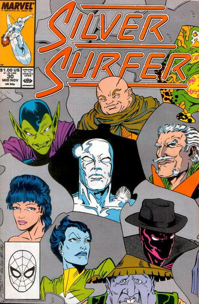 Silver Surfer 1987 #30 Direct ed. - back issue - $5.00