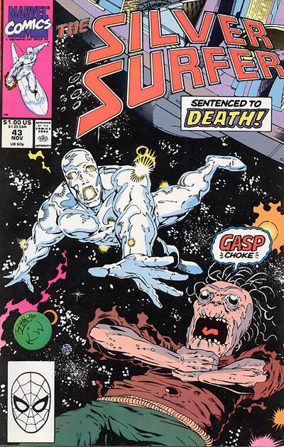 Silver Surfer 1987 #43 Direct ed. - back issue - $4.75