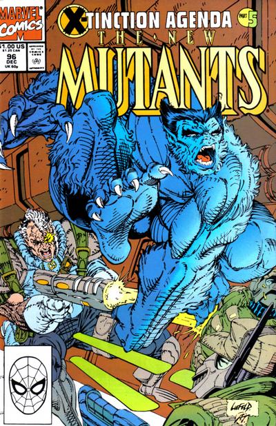 The New Mutants 1983 #96 Direct ed. - back issue - $4.25