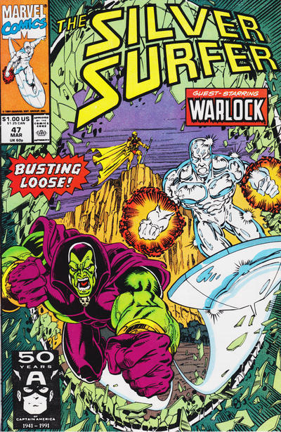 Silver Surfer 1987 #47 Direct ed. - 8.5 - $7.00