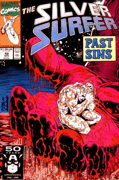 Silver Surfer 1987 #48 Direct ed. - 8.5 - $7.00