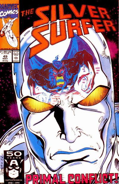 Silver Surfer 1987 #49 Direct ed. - 8.5 - $7.00