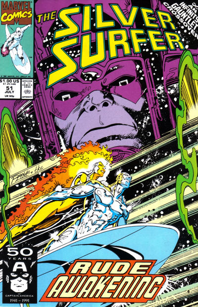 Silver Surfer 1987 #51 Direct ed. - back issue - $5.50
