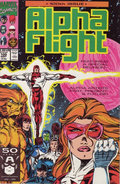Alpha Flight 1983 #100 - back issue - $4.25