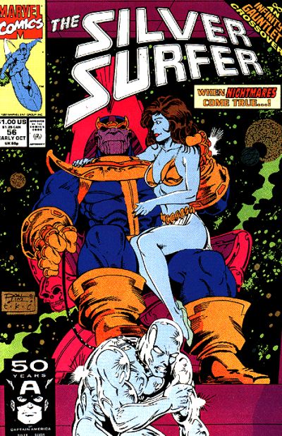 Silver Surfer 1987 #56 Direct ed. - back issue - $5.00