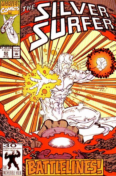 Silver Surfer 1987 #62 Direct ed. - back issue - $3.50