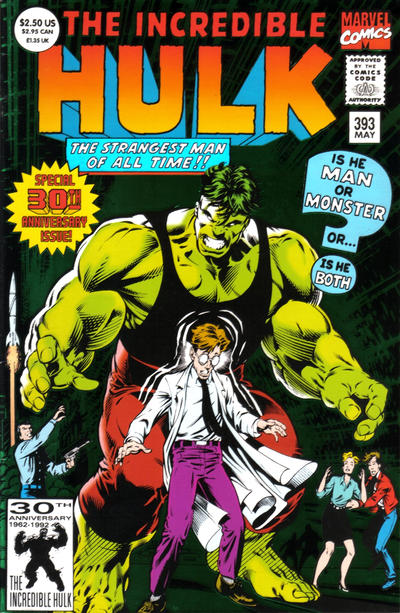 The Incredible Hulk 1968 #393 Direct ed. - back issue - $3.75