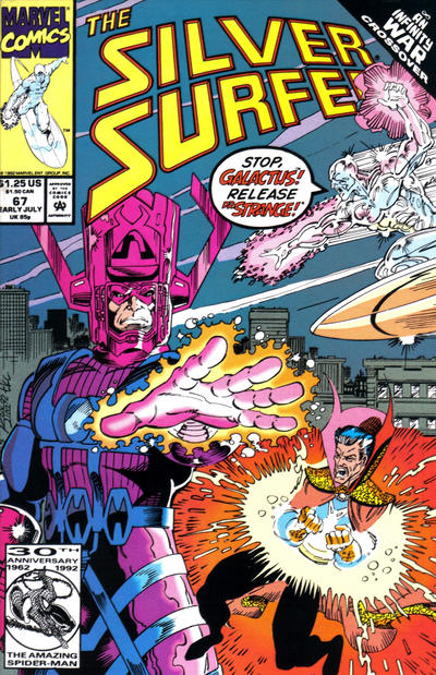 Silver Surfer 1987 #67 Direct ed. - back issue - $3.75