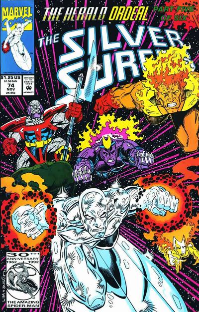 Silver Surfer 1987 #74 Direct ed. - back issue - $3.00