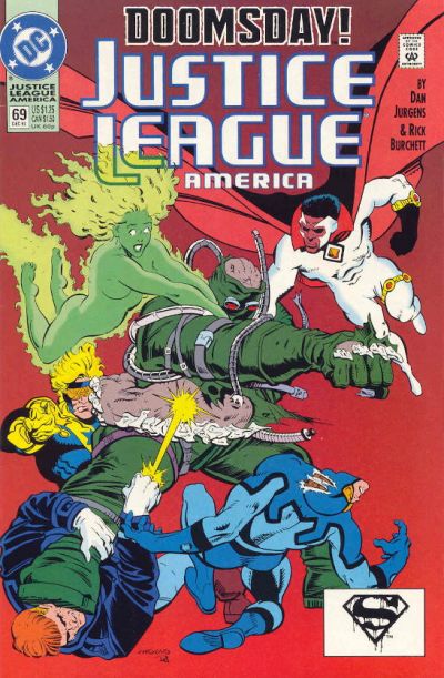 Justice League America 1989 #69 Direct ed. - 7.0 - $8.50