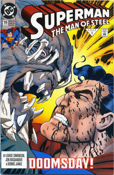 Superman: The Man of Steel 1991 #19 Direct ed. - 8.5 - $9.50