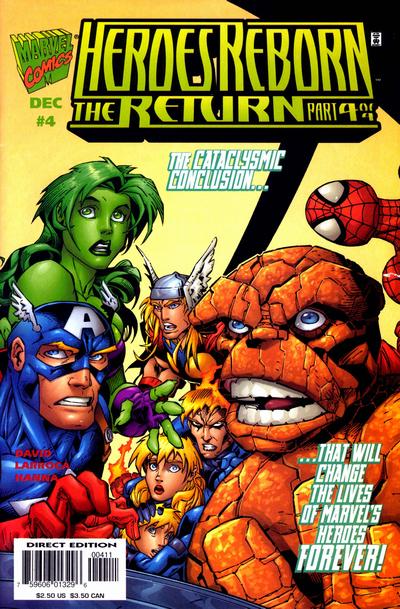 Heroes Reborn: The Return 1997 #4 Direct Edition - back issue - $3.25