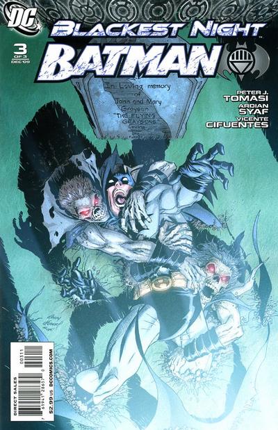 Blackest Night: Batman 2009 #3 Andy Kubert Cover - back issue - $1.75