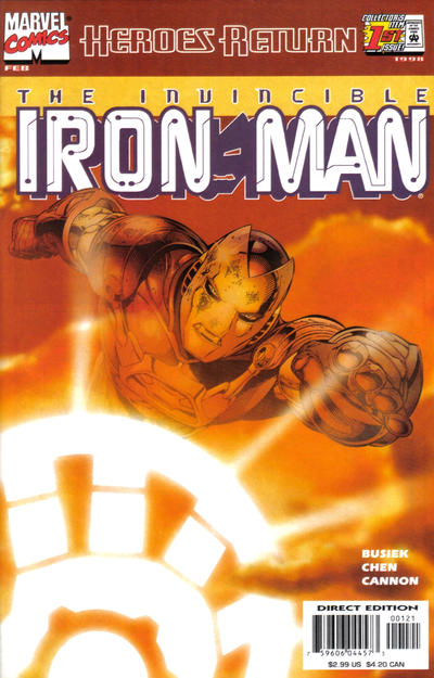 Iron Man 1998 #1 Direct Edition Sunburst - back issue - $8.00