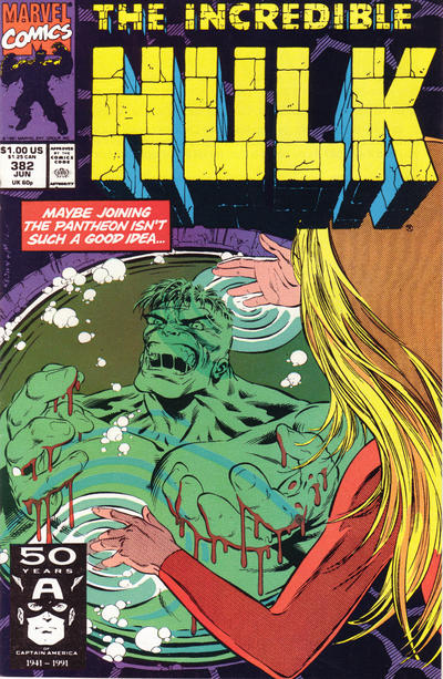 The Incredible Hulk 1968 #382 Direct ed. - back issue - $4.75