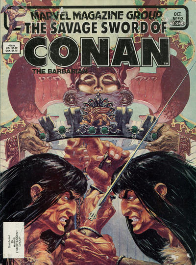 The Savage Sword of Conan 1974 #93 Direct ed. - 2.5 - $1.25