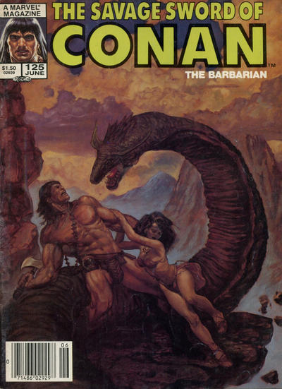 The Savage Sword of Conan 1974 #125 Newsstand ed. - 5.5 - $2.75