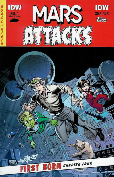 Mars Attacks: First Born 2014 #4 Subscription cover - back issue - $7.00