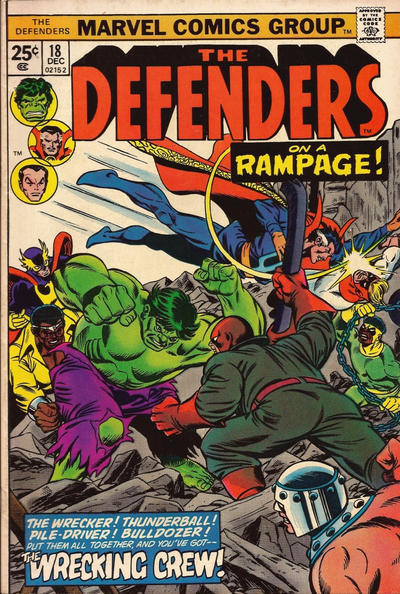 The Defenders 1972 #18 - 3.0 - $12.50