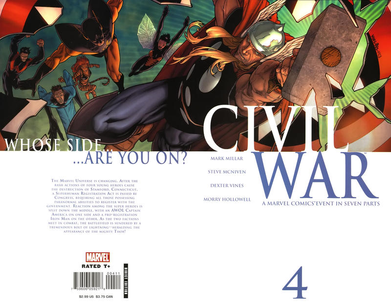 Civil War 2006 #4 Standard Cover - back issue - $5.50