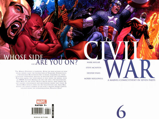 Civil War 2006 #6 Standard Cover - back issue - $5.75