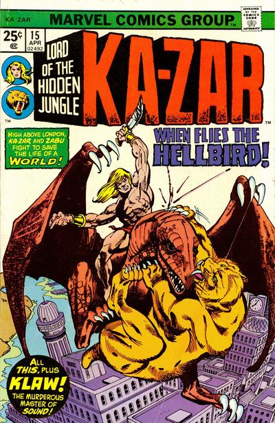 Ka-Zar 1974 #15 25¢ - 4.0 - $4.00