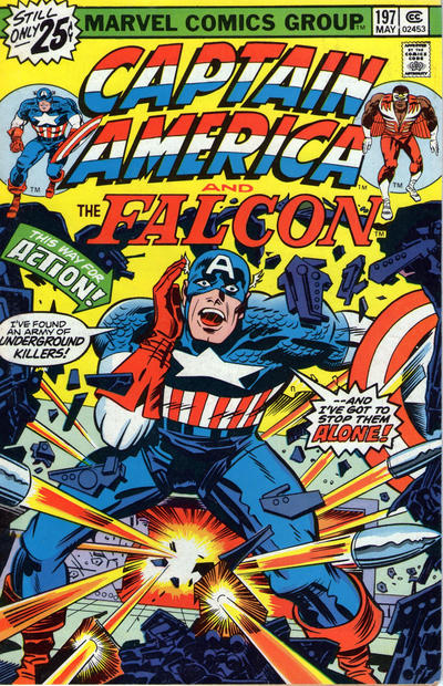 Captain America 1968 #197 25¢ - 1.0 - $1.25