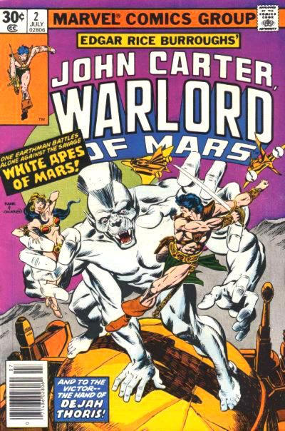 John Carter Warlord of Mars 1977 #2 30¢ - 3.0 - $3.00