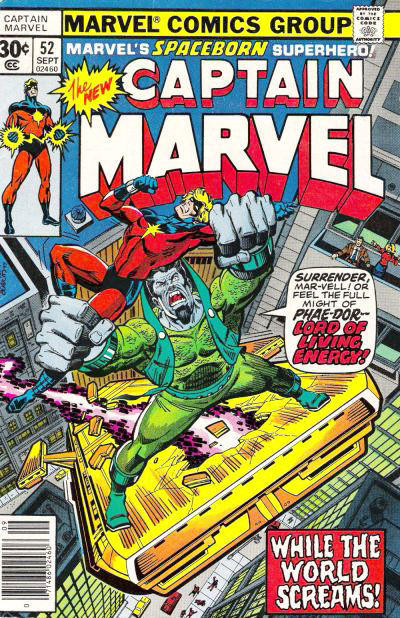 Captain Marvel 1968 #52 30¢ - 8.0 - $8.00